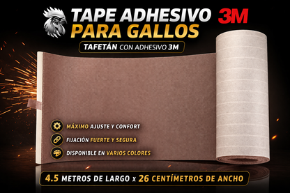 Parche Para Gallos Tafetán Grande 4.5 m Largo x  26 cm ancho
