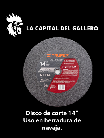 Disco de corte 14" Truper