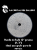 Rueda de hule para pulir 10